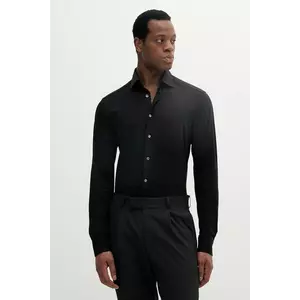 Eton cămașă culoarea negru, cu guler clasic, regular, 100011776 imagine