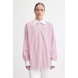 Filippa K cămașă din bumbac culoarea alb, cu guler clasic, relaxed, 31405.FK imagine