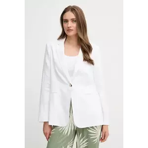 OUI sacou de in culoarea alb, un singur rand de nasturi, neted, 92927 imagine