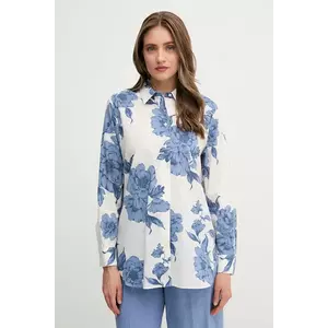 OUI cămașă din bumbac culoarea alb, cu guler clasic, regular, 92934 imagine