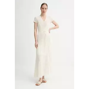 ZADIG&VOLTAIRE rochie din lână culoarea bej, maxi, drept, KWDR01193 imagine