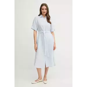 Gant rochie din in midi, drept, 4503390 imagine