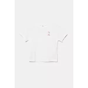 Puma tricou de bumbac pentru copii HELLO KITTY & FRIENDS Relaxed Graphic Tee culoarea alb, 630062 imagine