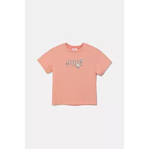 Puma tricou de bumbac pentru copii HELLO KITTY & FRIENDS Relaxed Graphic Tee culoarea portocaliu, 630062 imagine