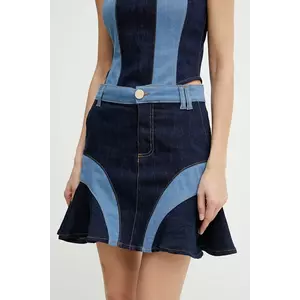 Fracomina fustă culoarea bleumarin, mini, evazati, FS25SG5001D45001 imagine