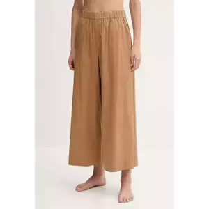 Max Mara Beachwear pantaloni de plajă culoarea bej, 2516131019600 imagine