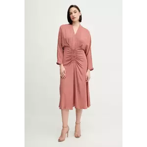 Sandro Ferrone rochie culoarea portocaliu, maxi, drept, S31XBESARAH imagine