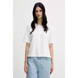 Sisley tricou din bumbac culoarea bej, 3F1QL107K imagine