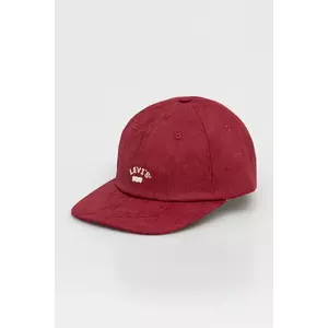Levi's șapcă de baseball din bumbac culoarea rosu, cu imprimeu, 000AG-0012 imagine