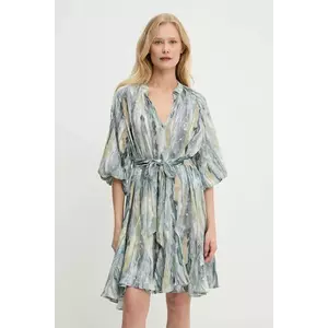 Answear Lab rochie culoarea gri, mini, evazati imagine