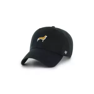 47 brand șapcă de baseball din bumbac Dog Base Runner Icon culoarea negru, uni, XX-BSRIC1411GWS-BKK imagine
