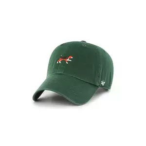 47 brand șapcă de baseball din bumbac Dog Base Runner Icon culoarea verde, uni, XX-BSRIC1411GWS-DGA imagine