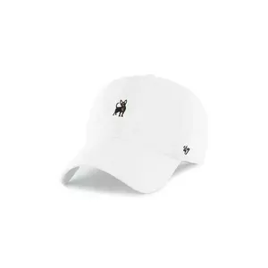 47 brand șapcă de baseball din bumbac Dog Base Runner Icon culoarea alb, uni, XX-BSRIC1411GWS-WHE imagine