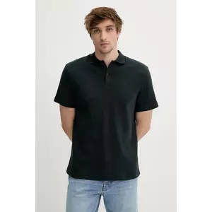 Samsoe Samsoe polo de bumbac SAJASE culoarea bleumarin, uni, M25100033 imagine