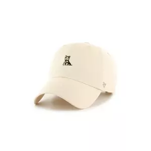 47 brand șapcă de baseball din bumbac Dog Base Runner Icon culoarea bej, uni, XX-BSRIC1411GWS-NTJ imagine