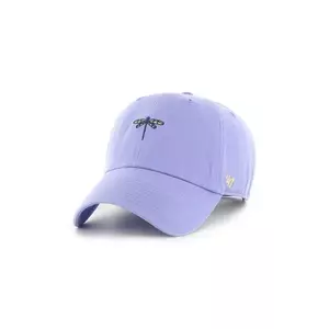 47 brand șapcă de baseball din bumbac Animal Base Runner culoarea violet, uni, XX-BSRIC1411GWS-LV imagine