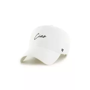 47 brand șapcă de baseball din bumbac Phrase Base Runner Icon culoarea alb, uni, XX-BSRIC1411GWS-WHH imagine
