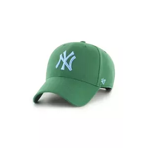 47 brand șapcă MLB New York Yankees culoarea verde, cu imprimeu, B-MVPSP17WBP-RNA imagine