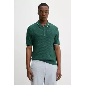 Abercrombie & Fitch tricou polo culoarea verde, uni, KI120-5086 imagine
