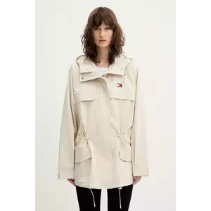 Tommy Jeans geacă culoarea bej, de tranzitie, DW0DW20244 imagine