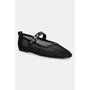 Tommy Jeans balerini TJW MESH MARYJANE BALLERINA culoarea negru, EN0EN02872 imagine