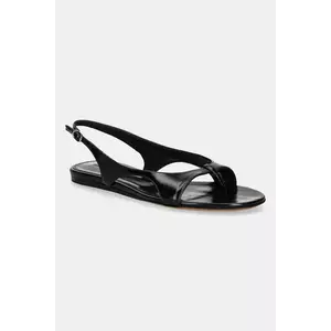 Proenza Schouler sandale de piele Slash culoarea negru, SH252035 imagine