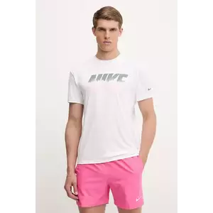 Nike tricou de înot culoarea alb, NESSF473 imagine