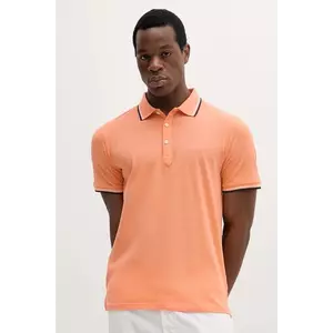 Lindbergh polo de bumbac culoarea portocaliu, cu imprimeu, 30-404010 imagine