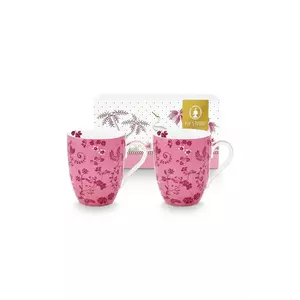Pip Studio set căni 350 ml culoarea roz imagine