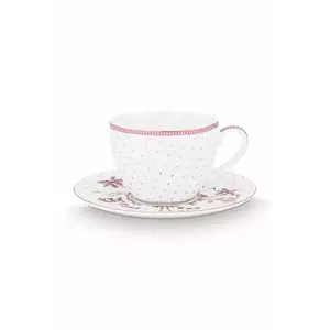 Pip Studio ceașcă 280 ml culoarea alb imagine