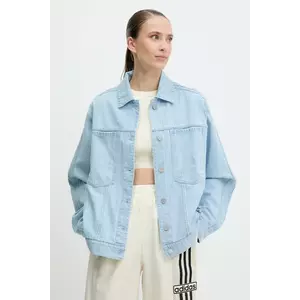 adidas Originals geacă din denim Essential de tranzitie, JD4753 imagine