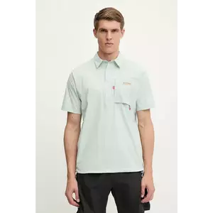 Columbia polo sportiv Cove Beach culoarea turcoaz, uni, 2119481 imagine