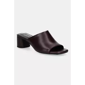 Vagabond Shoemakers papuci de piele PIPER culoarea bordo, cu toc drept, 5921-201-38 imagine