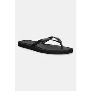 Tory Burch papuci Kira culoarea negru, cu toc plat, 162307-013 imagine