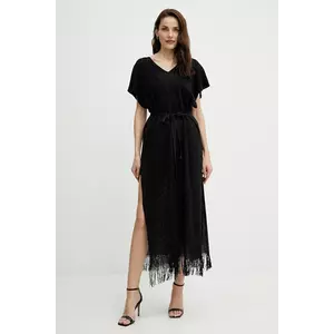 Liviana Conti rochie culoarea negru, maxi, drept, A5SF64 imagine