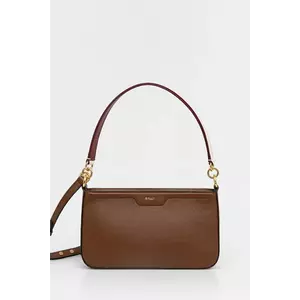 Bally geantă de piele culoarea maro, WAM03V imagine
