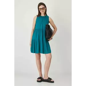 Medicine rochie culoarea verde, mini, oversize imagine