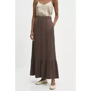 Answear Lab fusta culoarea maro, maxi, evazati imagine