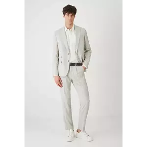 pantaloni culoarea bej, drept imagine