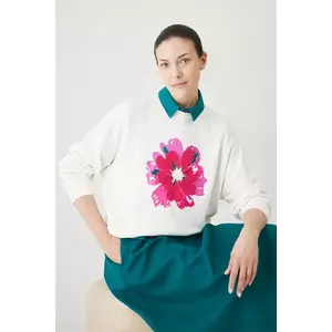 Medicine bluza culoarea bej, cu imprimeu imagine