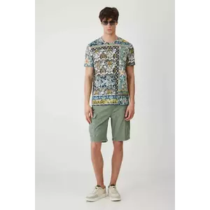 Medicine pantaloni scurti jeans culoarea verde imagine
