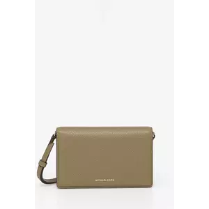 MICHAEL Michael Kors poseta de piele culoarea portocaliu imagine