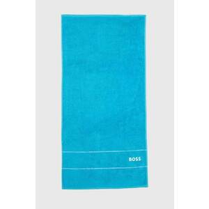 BOSS prosop din bumbac Plain River Blue 50 x 100 cm imagine