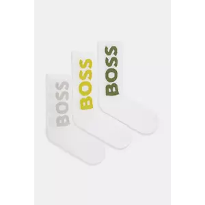 BOSS șosete 3-pack culoarea alb, 50524259 imagine
