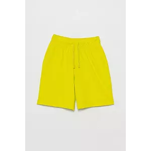 United Colors of Benetton pantaloni scurți din bumbac pentru copii culoarea verde, talie reglabila, 3BL0C903L imagine