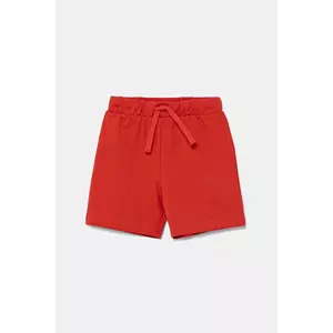 United Colors of Benetton pantaloni scurți din bumbac pentru copii culoarea rosu, talie reglabila, 3BL0G900Q imagine