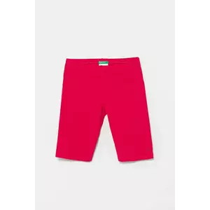 United Colors of Benetton pantaloni scurți copii culoarea roz, uni, 3MT1C901D imagine