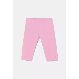 United Colors of Benetton leggins copii culoarea roz, uni, 3MT1GF01M imagine