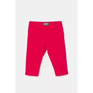United Colors of Benetton leggins copii culoarea roz, uni, 3MT1GF01M imagine