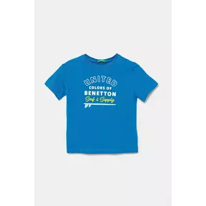 United Colors of Benetton tricou de bumbac pentru copii cu imprimeu, 3I1XG10JO imagine